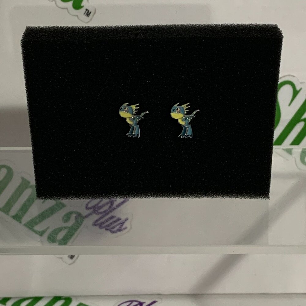 Neon Tuesday Earrings Studs Studded How To Train Your Dragon Stormfly Jewelry